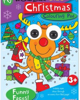Christmas Wobbly Eyes Colouring Pad