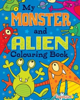 Alien Monsters & Dinosaurs Colouring Books