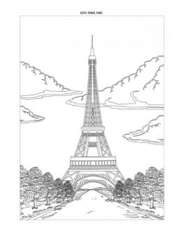 Famous Places Advanced Colouring Book