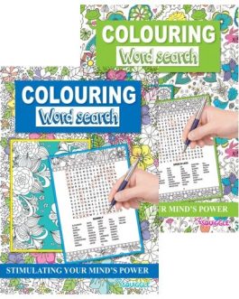 A4 Colouring Word Search Book