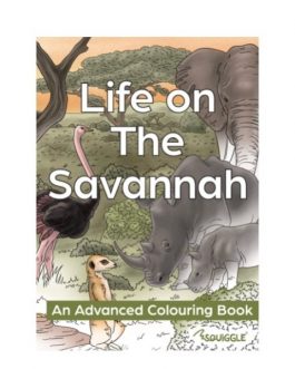 Life on The Savannah, Advanced Colouring Book