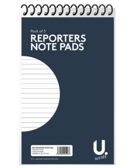 Reporters Note Pad 5″x8″, 3pk Asst 1