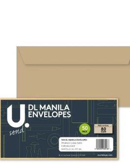 DL Manila Envelopes, 160x120mm, 50pk