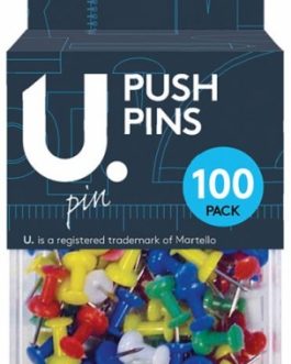 Push Pins, 100pk