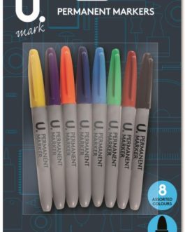 Permanent Markers, 8pk