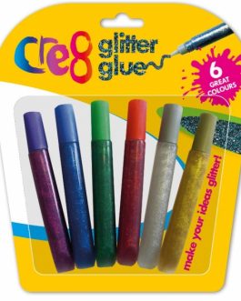 Glitter Glue, 6pk Assorted