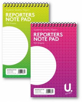 Reporters Note Pad 5″x8″ 70gsm Asst 2