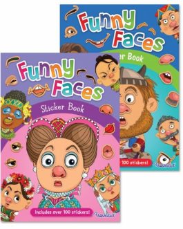 Funny Face Sticker Book 1 & 2