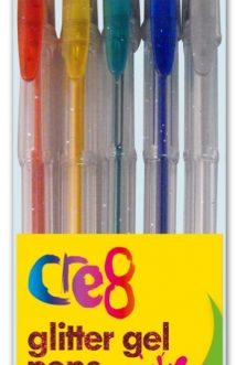 Glitter Gel Pens, 5 Colours