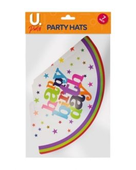 Happy Birthday Party Hats, 7pk