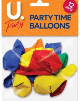 It’s Party Time Balloons, 12pk