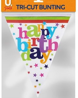 Happy Birthday Tri Cut Bunting