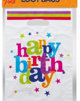 Happy Birthday Loot Bags, 8pk