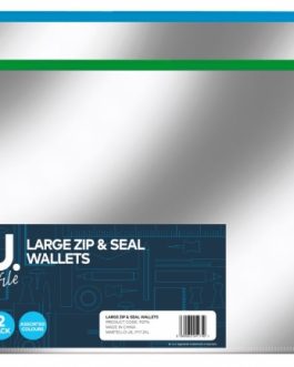 Large Zip & Seal Wallets 2pk