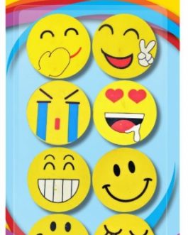Emoji Eraser Set, 8pk