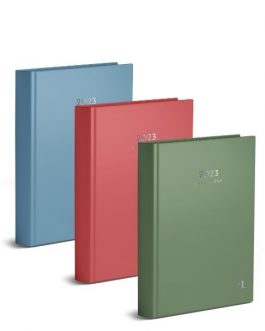 A5 Page a Day Colour Block Diary (Half Page Weekends)