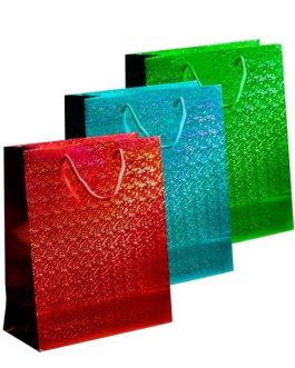 Holographic Bag Large – Red, Green & Blue
