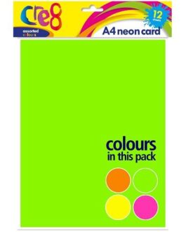 Youngland® A4 Pastel & Neon Craft Card – Pack of 2 (12 Sheets Each)