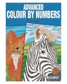 Advanced Colour by Numbers Book & Animals & Nature – Pack of 3