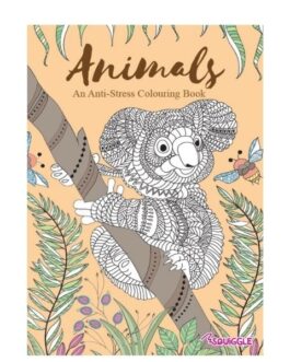 Youngland® Anti-Stress Colouring Books Pack of 4 – Butterflies, Birds, Animals & Underwater