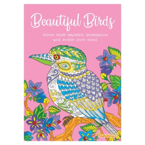 Youngland® Anti-Stress Colouring Books Pack of 4 – Butterflies, Birds, Animals & Underwater - Image 3