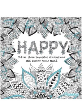 Youngland® Advanced Colouring Books Pack of 4 – Beautiful, Happy, Peace & Love