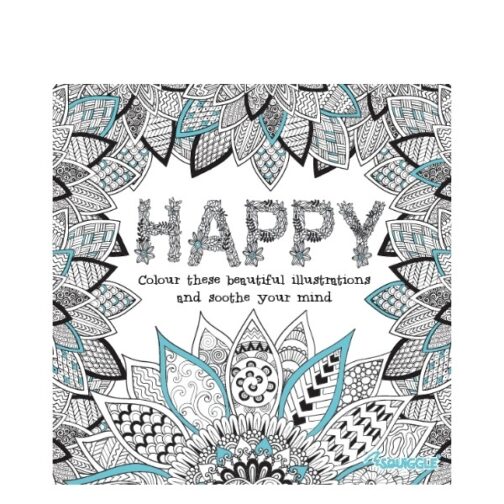 Youngland® Advanced Colouring Books Pack of 4 – Beautiful, Happy, Peace & Love - Image 2