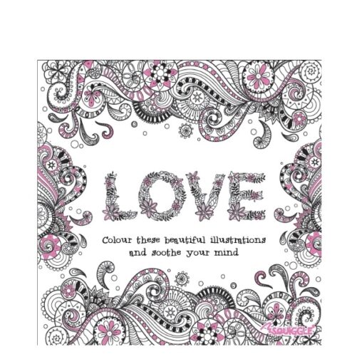 Youngland® Advanced Colouring Books Pack of 4 – Beautiful, Happy, Peace & Love - Image 4