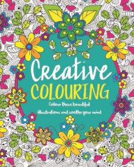 Set of 4 Colouring Books for Adults with 22 Colouring Pencils – Intricate Advanced Colouring Books for Relaxation and Mindfulness