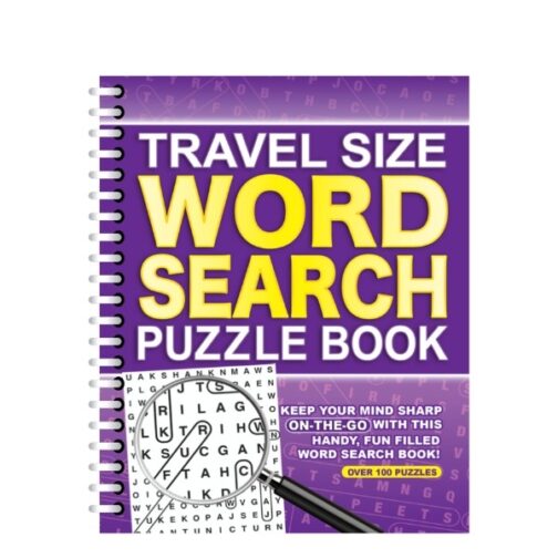 Youngland® Travel Size Word Search Books Pack of 4 – Spiral Bound | Perfect for On-the-Go Fun - Image 2