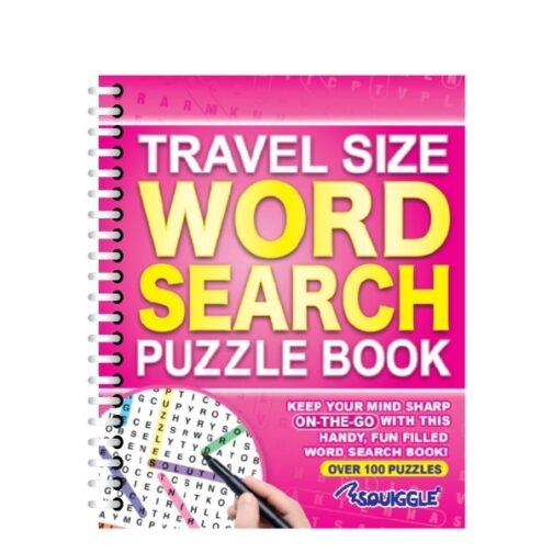 Youngland® Travel Size Word Search Books Pack of 4 – Spiral Bound | Perfect for On-the-Go Fun - Image 5