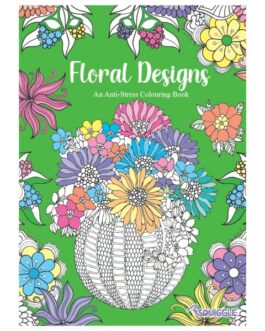 Youngland® Anti-Stress Colouring Books Pack of 4 – Zen Doodle, Mindfulness, Floral, Pattern Designs