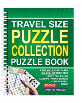 Travel-Size Puzzle Assortment 1 & 2 – Set of 2 – Ideal Puzzle Books for Adults on the Go