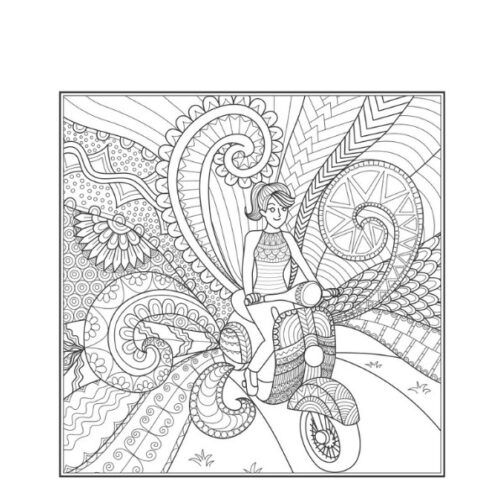 Youngland® Advanced Colouring Books Pack of 4 – Beautiful, Happy, Peace & Love - Image 8