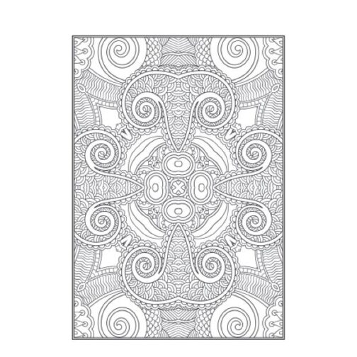 Youngland® Anti-Stress Colouring Books Pack of 4 – Zen Doodle, Mindfulness, Floral, Pattern Designs - Image 6