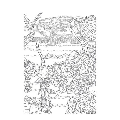 Youngland® Colouring Books | Pack of 3 | Life on Savannah, Ocean & Jungle - Image 6