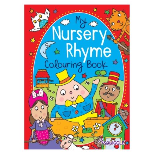 Youngland® Pack of 2 Nursery Rhymes & ABC/123 Colouring Books – A4 Learning Fun - Image 2