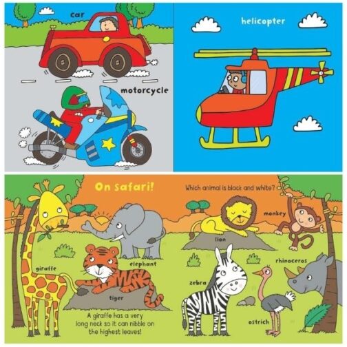 Youngland® My First Board Books – Pack of 4 Assorted Themes | Things That Go, Animals, At Home & Getting Dressed - Image 5