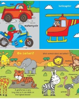 Youngland® My First Board Books – Pack of 4 Assorted Themes | Things That Go, Animals, At Home & Getting Dressed