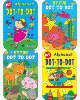 My Fun Dot to Dot 1, 2 and ABC Dot-to-Dot Book – Pack of 4 (A4 Size)