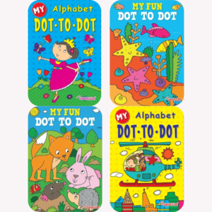 My Fun Dot to Dot 1, 2 and ABC Dot-to-Dot Book – Pack of 4 (A4 Size)