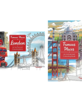 Youngland® Famous Places Colouring Books Pack of 2 – London & Global Landmarks